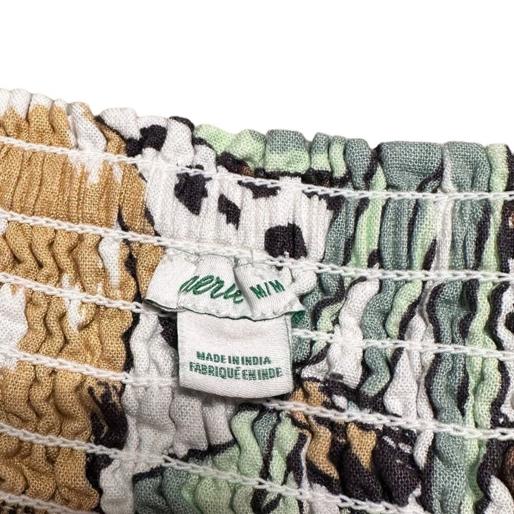 Aerie Safari Animal Print Linen Blend Skirt Size Medium - Picture 3 of 6